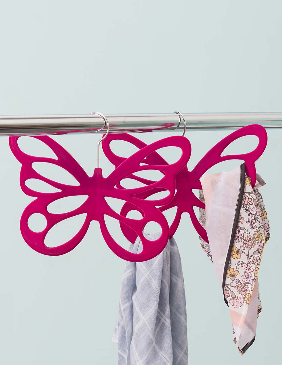 Set de 2 gancho en forma mariposa