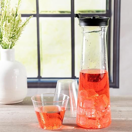 Jarra de vidrio con tapa 900 ml