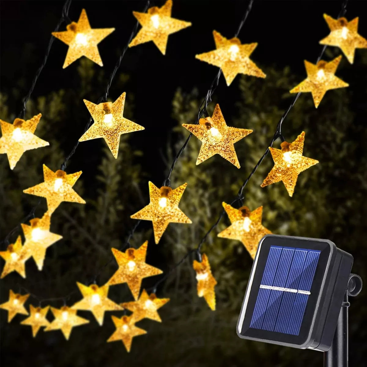 Luces Solares Led Decoració Led estrella y esfera