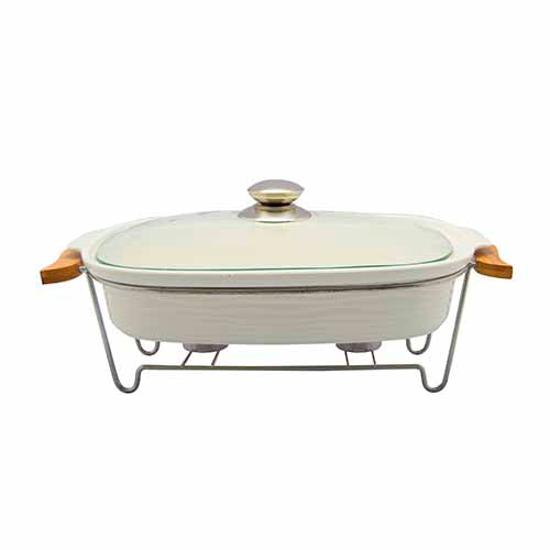 Refractario de ceramica con tapa