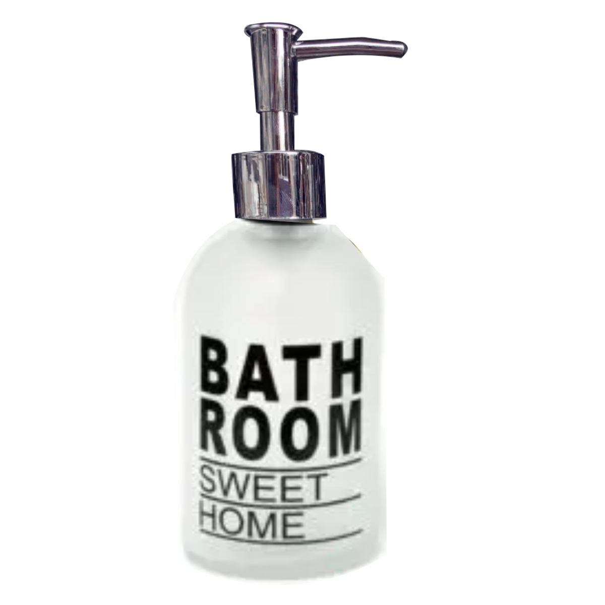 Dispensador de Jabón 400 ml redondo de vidrio transparente