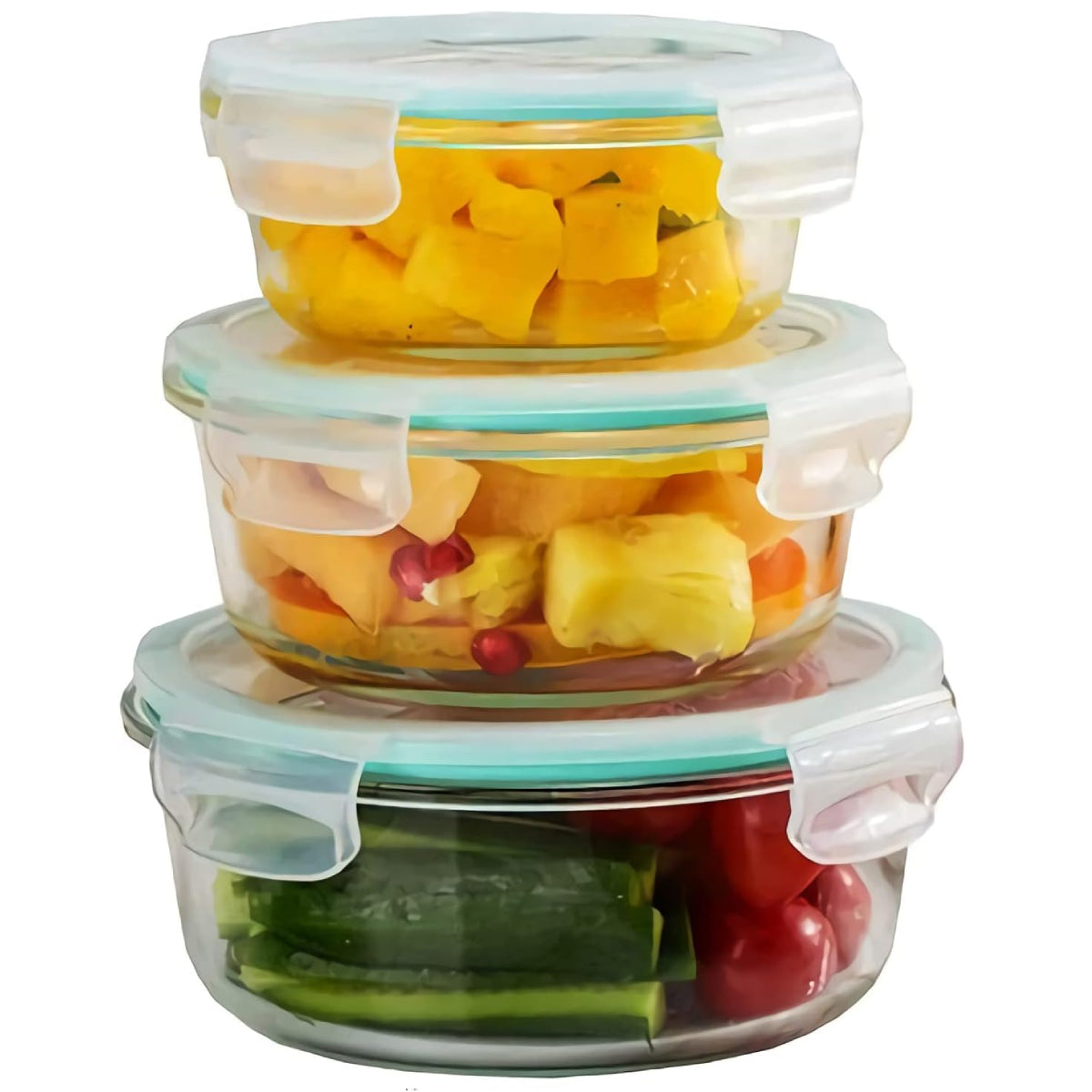 Recipiente de vidrio con tapa hermética 650 ML