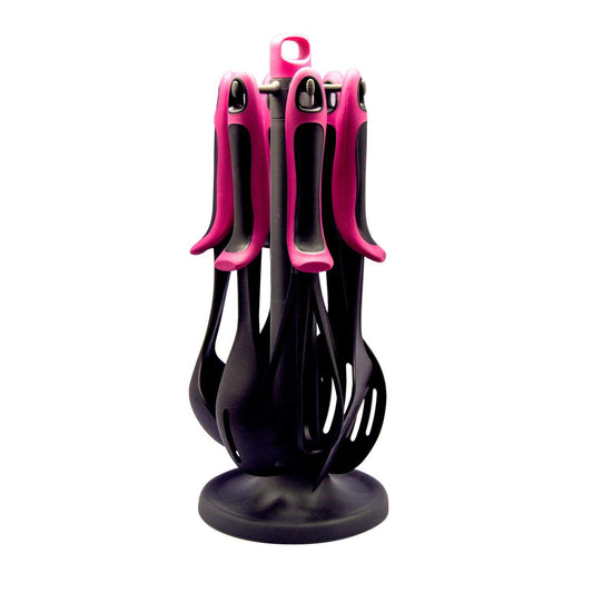 Good & Good, Set 6 utensilios con base - Rosa