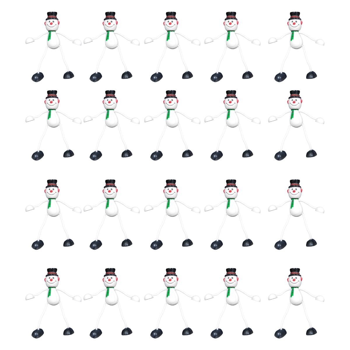 Set de 20 Imanes NavideÃ±os para refrigerador MuÃ±eco de nieve