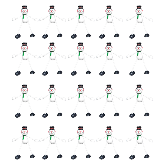 Set de 20 Imanes NavideÃ±os para refrigerador MuÃ±eco de nieve