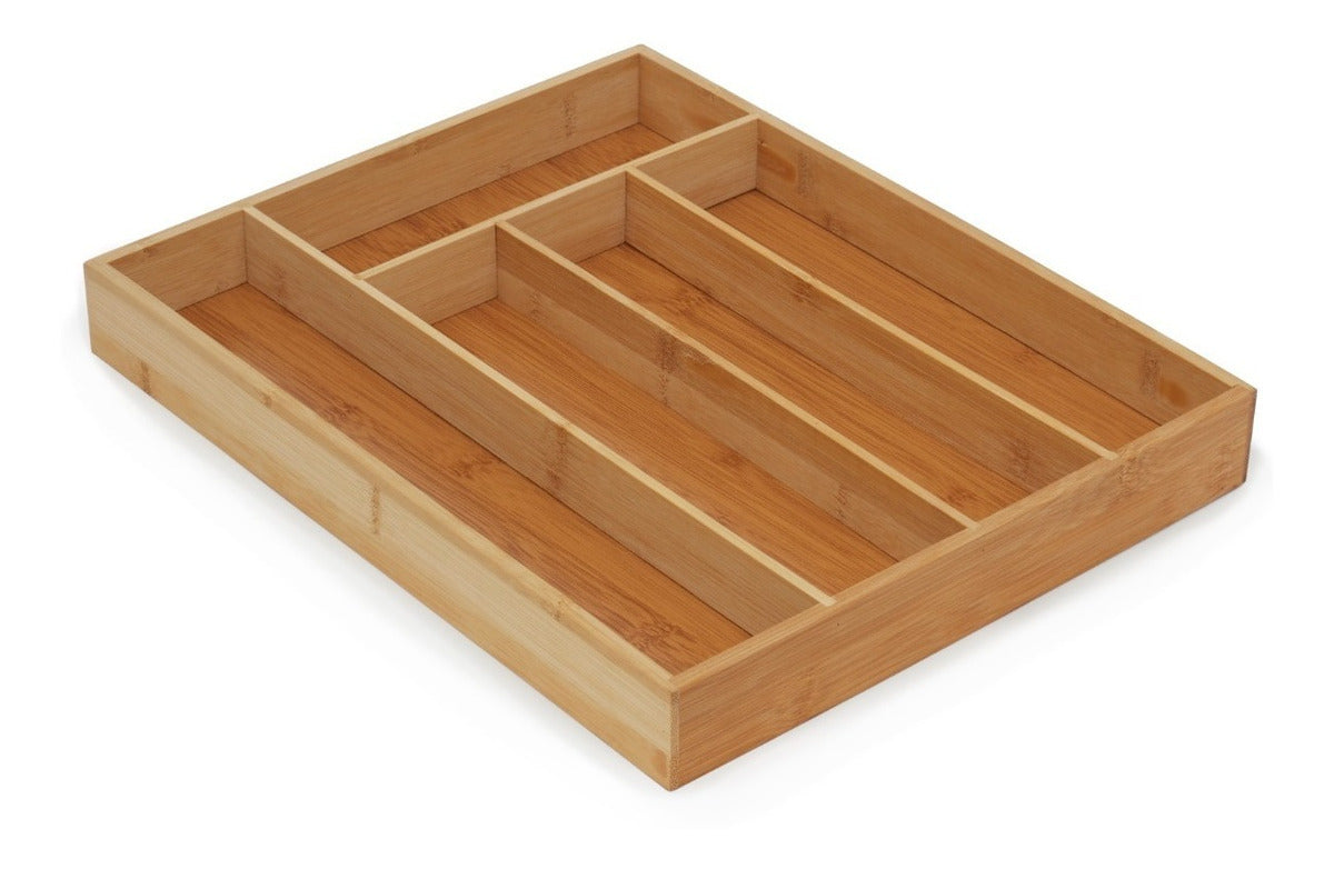 Charola Organizadora De Cubiertos BambÃƒÂº, 5 Divisiones Cocina