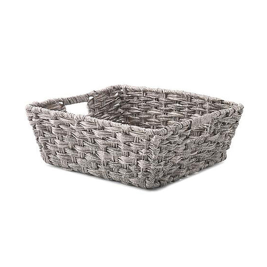 Canasta con Asas Integradas Gris 39x34x13cm