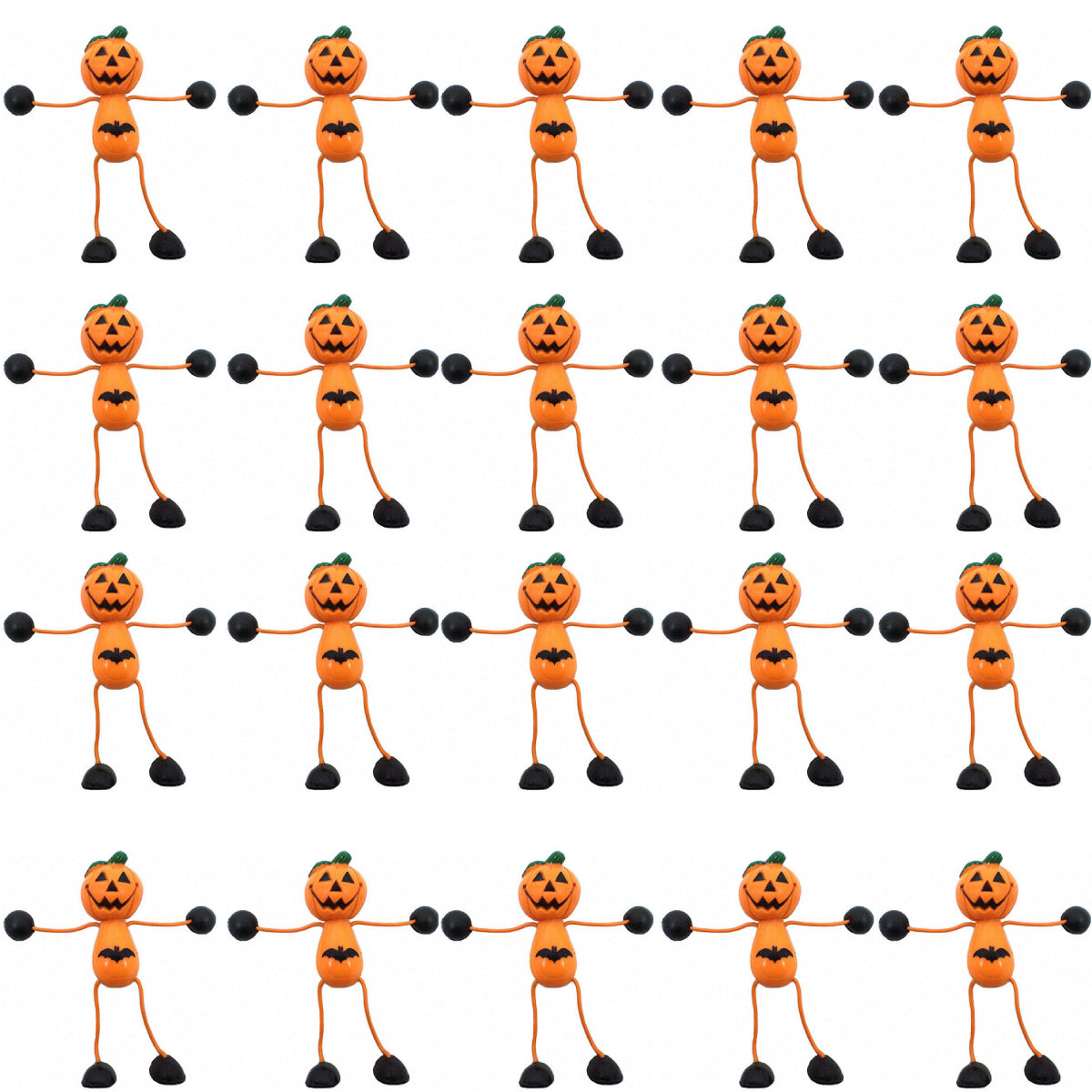 Set de 20 Imanes para refrigerador en forma de calabaza