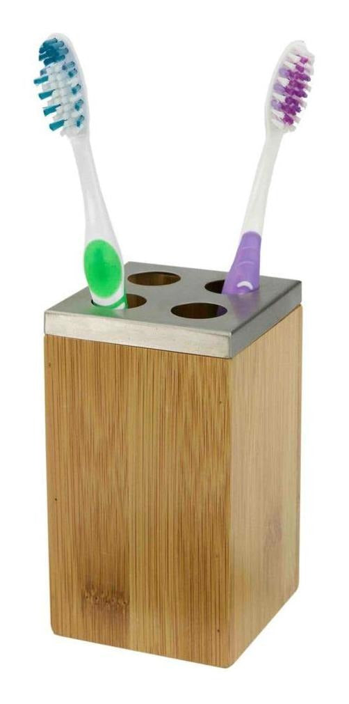 Porta Cepillo De Dientes De Bambú