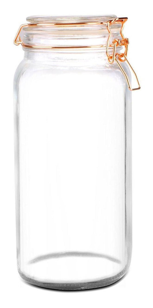 Recipiente De Vidrio Con Tapa De Clip Cap.2l