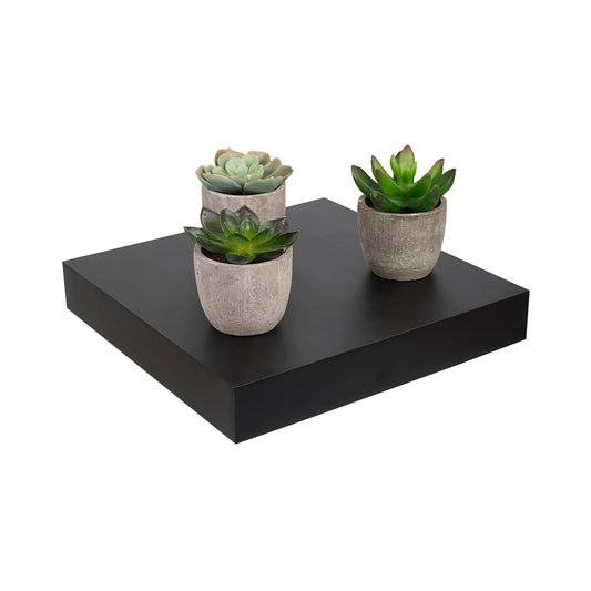 Repisa Flotante Minimalista Moderna Decora Hogar, Mdf Gris