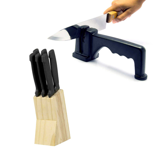 Juego de cuchillos mas afilador