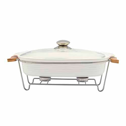 Refractario de ceramica con tapa