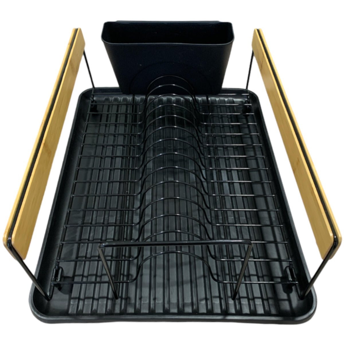 Escurridor de platos de Acero con Bambú